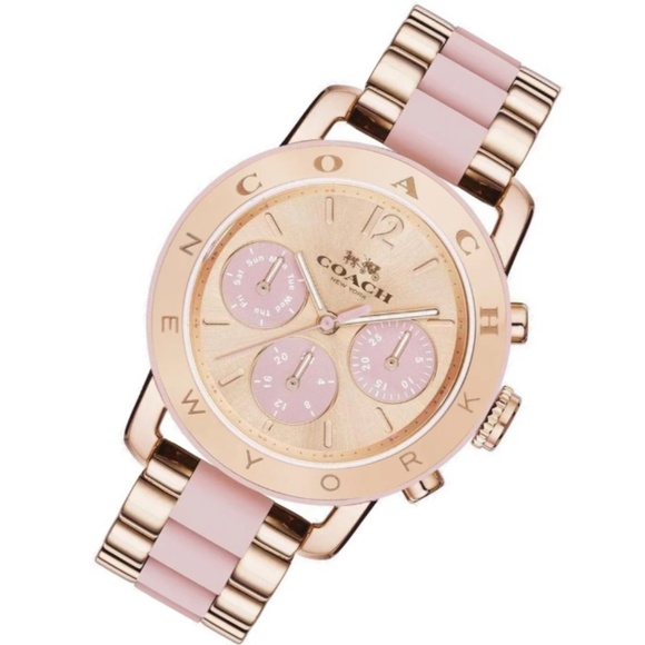 Coach Pink Women's Legacy Sport Multifunction Quartz Watch - Picture 2 of 5